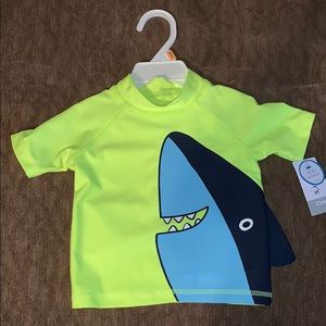Shark Bathing suit top size 12 months for boy